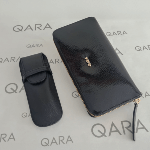 Billetera Grande Negro y Porta Lápiz