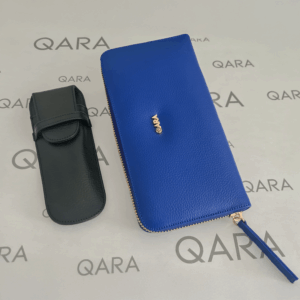 Billetera Grande Azul y Porta Lápiz