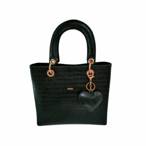 Cartera Selene Verde Cuero Grabado