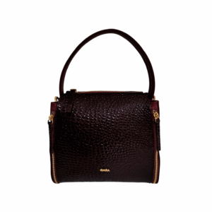 Cartera Iris Cuero Rojo Vino