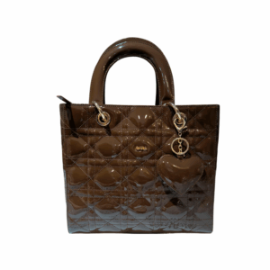 Cartera Selene Charol Marrón